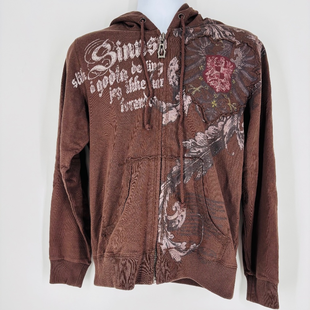 Men's Monarchy Hoodie Y2K Streetwear Sweater New With Tags Size: M